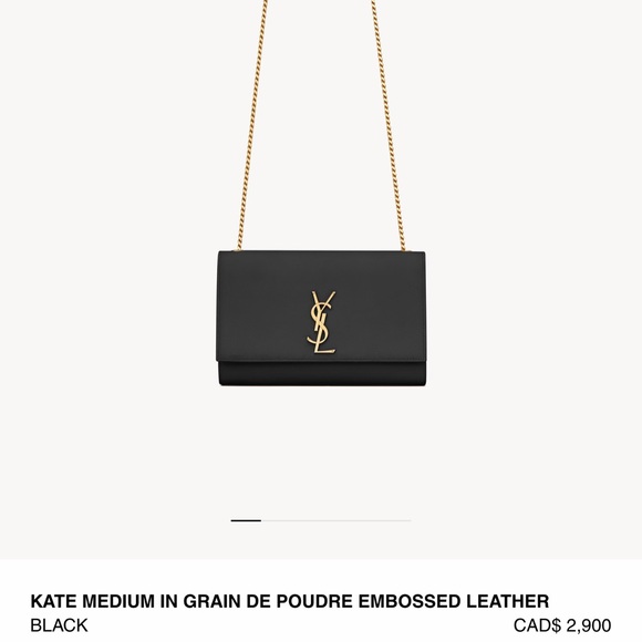 AUTHENTIC SAINT LAURENT KATE MEDIUM IN GRAIN BAG - Picture 10 of 11